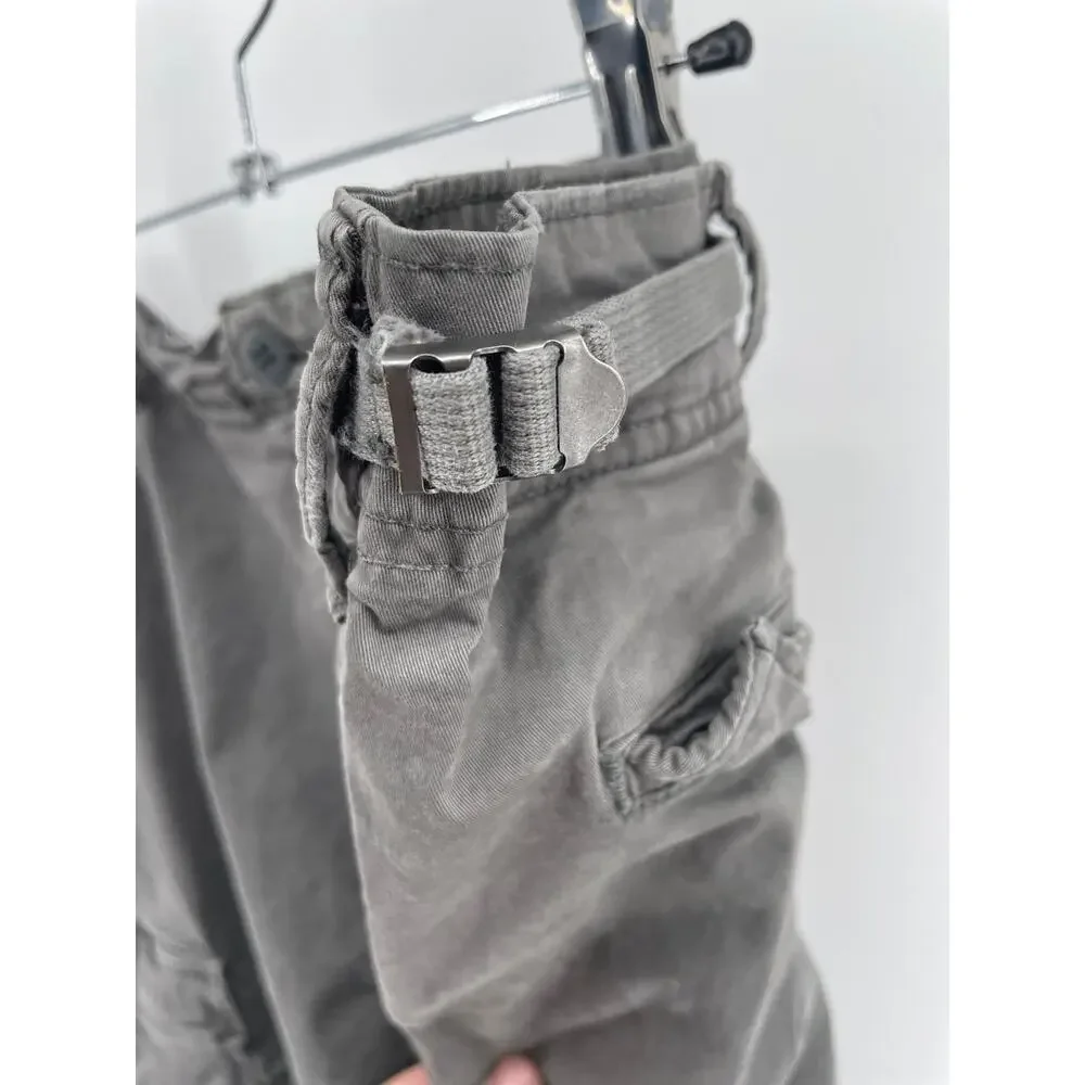 American Eagle Chino Shorts Men’s 44 Adjustable Waist Khaki Grey Flex